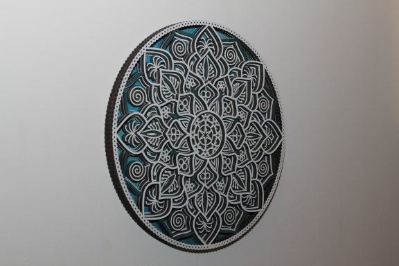 Mandala Wall Art Multi Layer 3D Hand Made Inverness Highland Scotland 