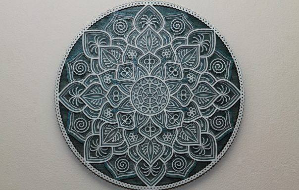 Mandala Wall Art Multi Layer 3D Hand Made Inverness Highland Scotland 