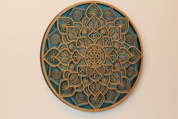 Mandala Wall Art Multi Layer 3D Hand Made Inverness Highland Scotland 