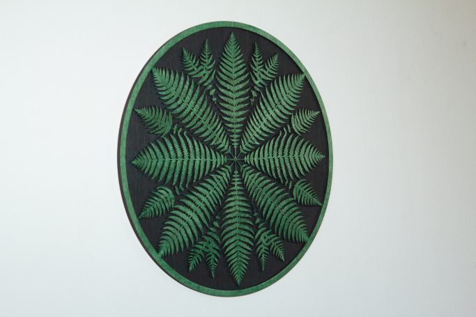 Fern Mandala Wall Art Hand Made Inverness Highlands Scotland