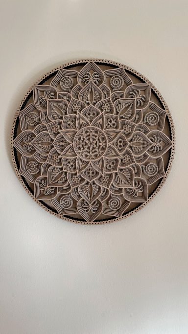 Mandala Wall Art Multi Layer 3D Hand Made Inverness Highland Scotland 