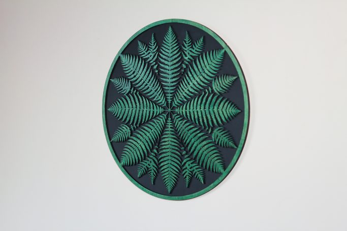 Fern Mandala Wall Art Hand Made Inverness Highlands Scotland