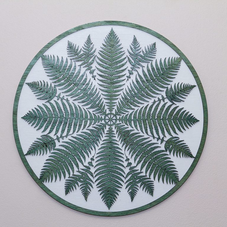 Mandala Fern Wall Art Hand Made Inverness Highlands Scotland UK