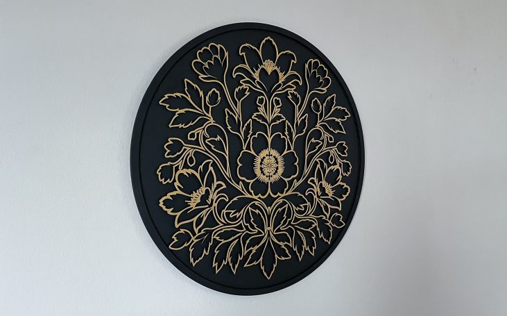 Mandala Flower Arrangement Wall Art Hand Made Inverness Highland